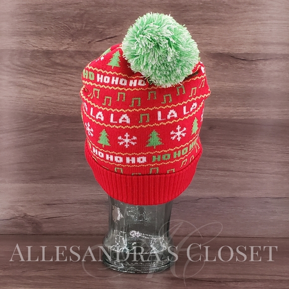 Peanuts Hat Beanie Snoopy Woodstock Red Green Christmas Knit Berkshire Fashions main image 6
